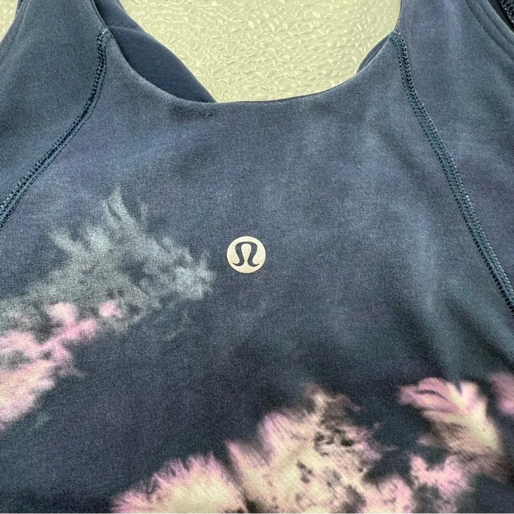 Lululemon Align Tank Top Circulate Tie‎ Dye Align Tank Mineral Blue Multi Size 2